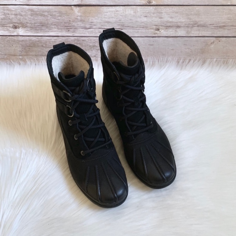 UGG Black Azaria Waterproof Duck Boots - Picture 3 of 8